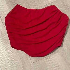 Elegant Red Women's Skirt